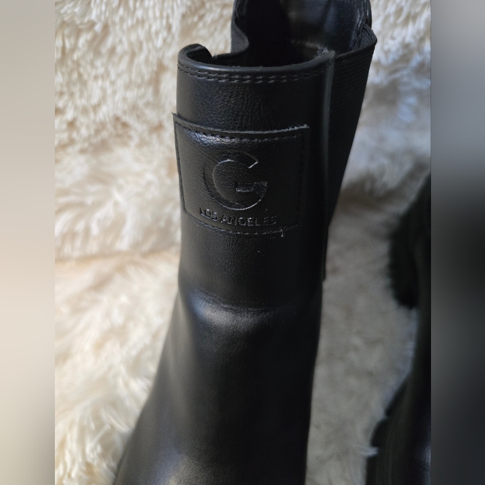 S O L D Guess LA Black Moto Boots size 10M - Picture 10 of 12